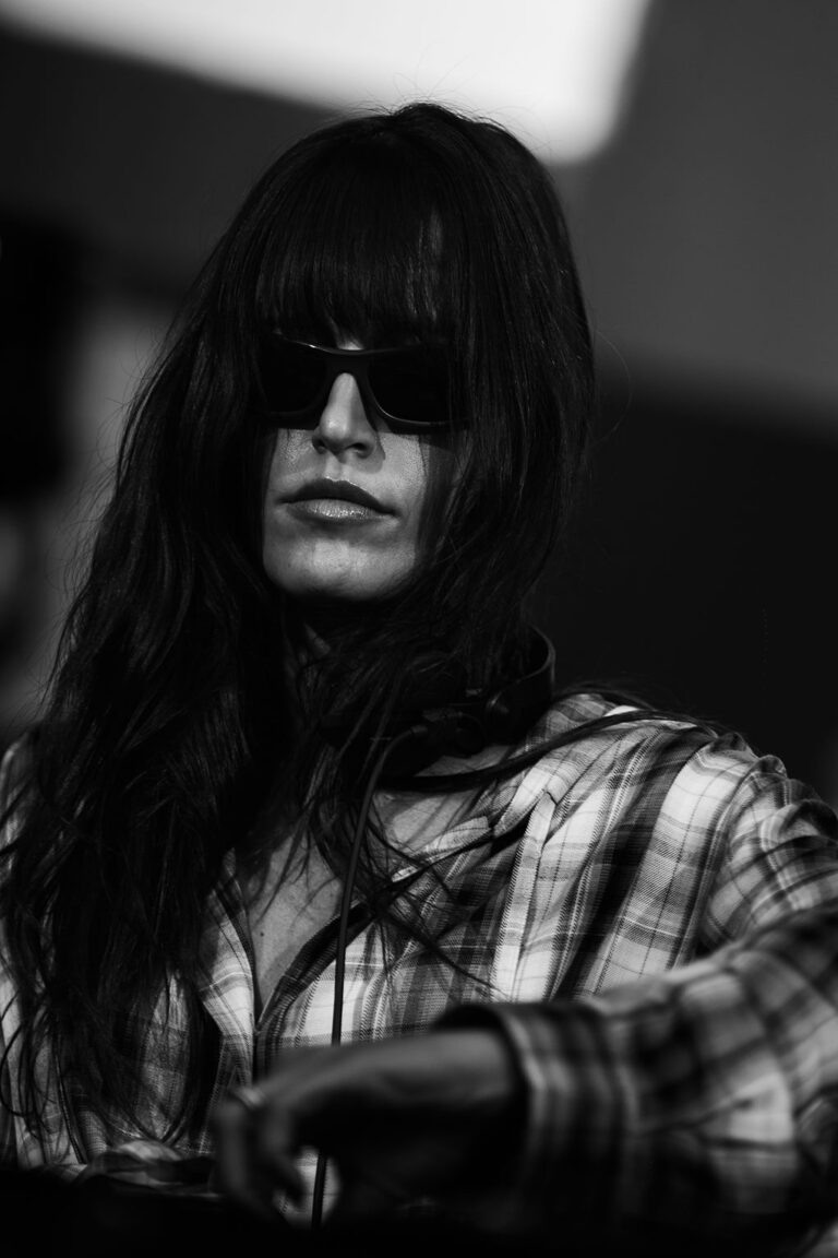 Bego Martín en el set